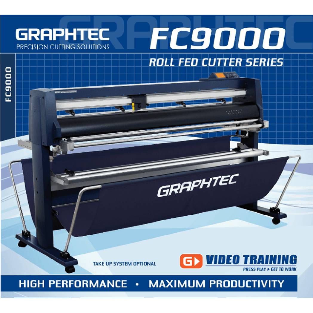 $159/Month NEW 42'' Graphtec FC9000-100 For the Automotive Professionals with 50 ft accurate tracking of Window Tint Film & Vinyl, Roll-fed Cutting Plotter