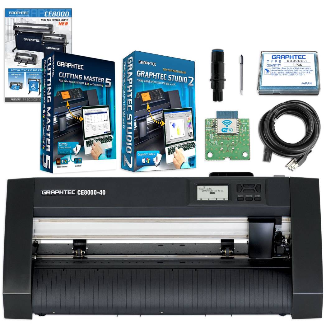 $45/Month Brand New Graphtec CE 8000-40-E N Ethernet Supported Model 15" Inch E-Class Wide Vinyl Desktop Cutter